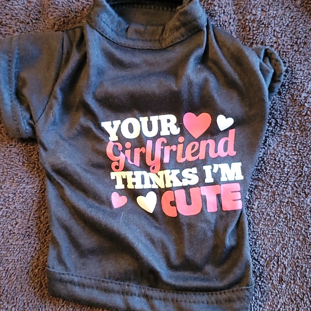 Your Girlfriend Thinks I'm Cute XS-S Dog Shirt
